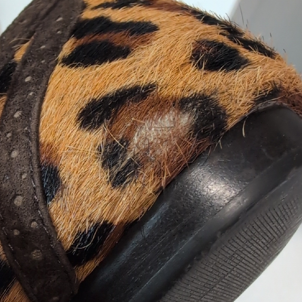 Lauren Ralph Lauren Calf Hair Leopard Print Flats - Picture 8 of 10